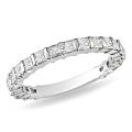 Miadora 10k White Gold 1ct TDW Diamond Anniversary Band (G-H, I2-I3)