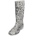 Adi Designs Women's Leopard Print Rain Boots