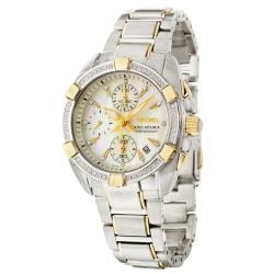 Seiko Women's 'Velatura' Two-tone Steel Quartz Diamond Watch