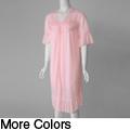 Happie Brand Women's 2-piece Robe and Chemise Peignoir Set