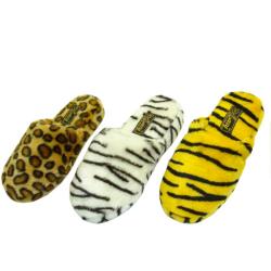 Assorted Women's Animal Print House Slippers (Case of 36)