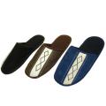 Men's Assorted Color and Design Suede House Slippers (Case of 36 Pairs)