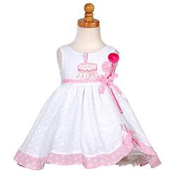 Sophia's Style Baby Girl's White Birthday Dress 