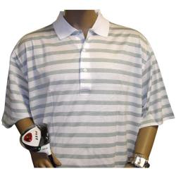 Harry Vardon Men's White Triple Mercerized Golf Polo Shirt