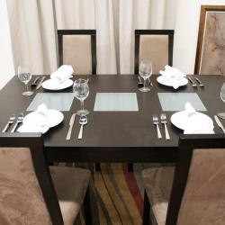 Pollard 7-piece Dark Brown Modern Dining Set