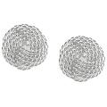 Sterling Silver Knotted Rope Stud Earrings