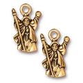 Beadaholique 22k Goldplated Pewter Wizard Charms (Set of 2)