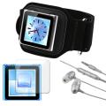 3-piece SportBand/ LCD Protector/ Headset for Apple iPod Nano Gen6