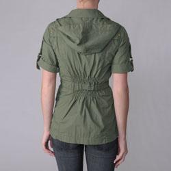 Ci Sono by Journee Junior's Zippered Short-sleeve Jacket