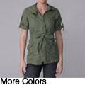 Ci Sono by Journee Junior's Zippered Short-sleeve Jacket