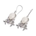 Sterling Silver 'Mother Earth Sleeps' Amethyst Earrings (Indonesia)