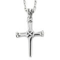 Stainless Steel Nail Design Cross Pendant