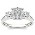 10k White Gold 1ct TDW Imperial Diamond Engagement Ring (H-I, I2)