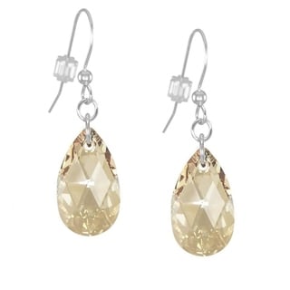 Jewelry by Dawn Golden Shadow  Pear Sterling Silver Earrings