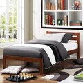 ETHAN HOME Haylyn Twin-size Cappuccino Platform Bed