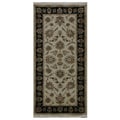 Hand-knotted Oriental Light Gold Wool Rug (2'8 x 16')