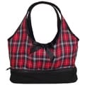 AnnLoren Red Holiday Plaid Doll Carrier for American Girl Doll