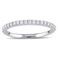 Miadora 10k Rose or White Gold 1/5ct TDW Diamond Anniversary Ring
