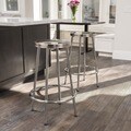 Christopher Knight Home Mayworth Chrome Barstools (Set of 2)