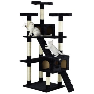 Go Pet Club 72-inch High Black Cat Tree