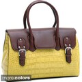 Dasein Croco Chic Briefcase-style Satchel
