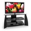 Sonax Florence Wood Midnight Black 46-inch Entertainment Center