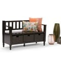 Bradwick Dark Exeter Brown Entryway Storage Bench