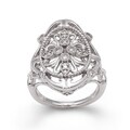 Sterling Silver 1/5ct TDW Diamond Vintage-inspired Ring (H-I, I2-I3)