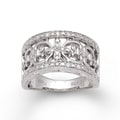Sterling Silver 1/3ct TDW Diamond Vintage-inspired Ring