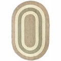 Handmade Alexa Reversible Braided Green Villa Rug (6' Round)