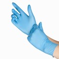 Diamond Gloves Blue Nitrile Examination Powdered Gloves (Case of 1,000)