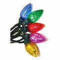 Multicolored Tinsel C9 Light Set (25ct)