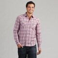 191 Unlimited Men's Pink Plaid Shirt