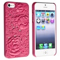 BasAcc Hot Pink 3D Sculpture Rose Rear snap-on Case for Apple iPhone 5