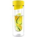 Flavour It Yellow Glass Water Bottle Fruit Infuser 2-pack