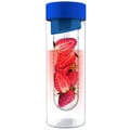 Flavour It Blue Glass Water Bottle Fruit Infuser 2-pack