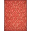 Safavieh Courtyard Red/ Red Indoor Outdoor Rug