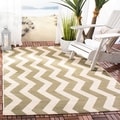Safavieh Courtyard Green/ Beige Indoor Outdoor Rug