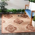 Safavieh Courtyard Light Grey/ Anthracite Grey Indoor Outdoor Rug