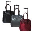 Amerileather 7035 Deluxe Skylar Women's 17" Rolling Tote with Laptop Compartment