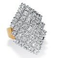 Ultimate CZ Two-tone 14k Gold-plated Ring