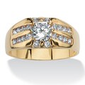 Ultimate CZ Men's 14k Gold-plated Cubic Zirconia Ring