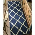 Hand-hooked Alexa Moroccan Trellis Wool Runner (2'6 x 10')
