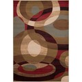 Woven Coen Geometric Circles Plush Rug