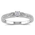 Miadora 10k White Gold 1/6ct TDW Diamond Ring (G-H, I1-I2)