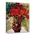 VanGogh 'Dasies and Poppies' Wrapped Canvas
