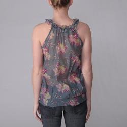 Journee Collection Junior's Floral Print Sleeveless Top