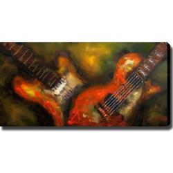 'Guitar' Giclee Canvas Art