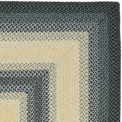 Hand-woven Reversible Multicolor Braided Rug (9' x 12')