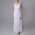 Sangria Women's Gauzy White Sleeveless Maxi Dress